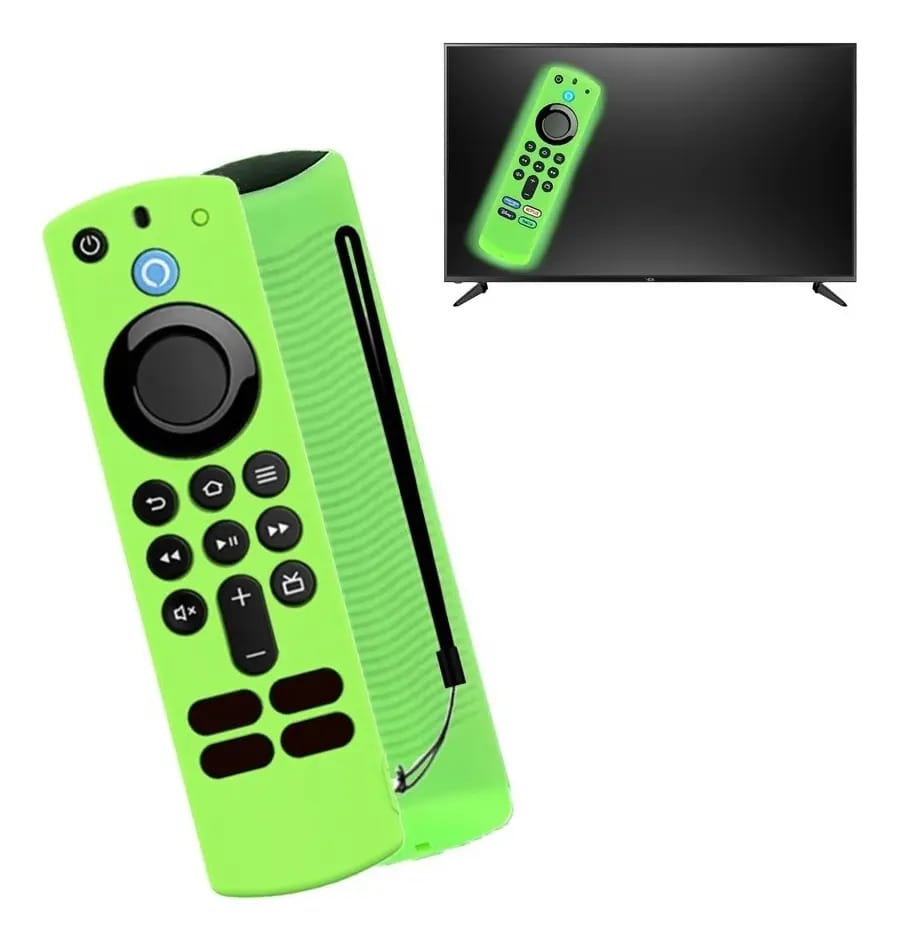 Capa de controle Amazon Fire TV Stick 4k Alexa 2021, cor verde