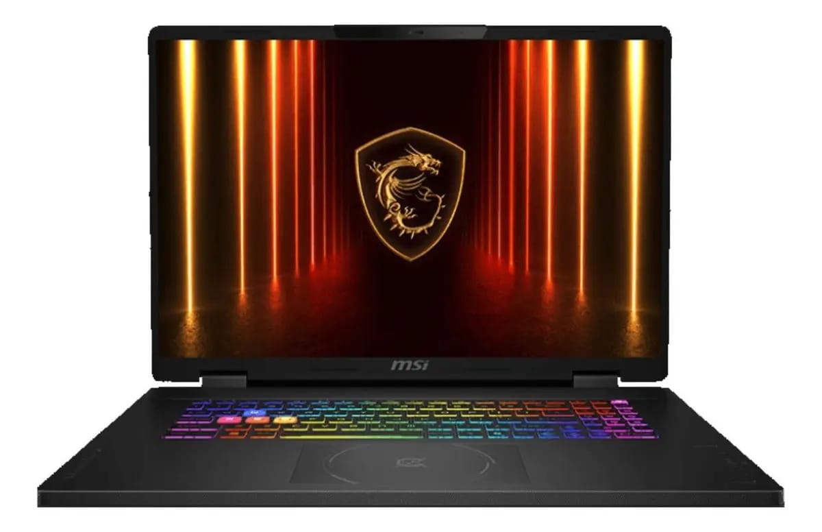 Notebook Msi Ultra 9 64gb 2tb Ssd 18" Qhd+ Rtx 5070 8gb cinza escuro