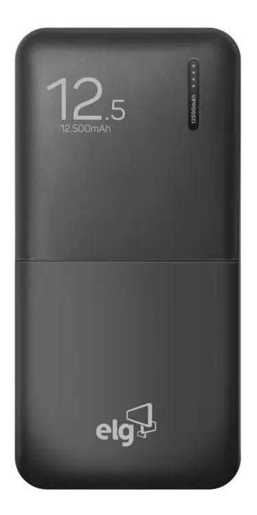 Power Bank ELG Pb125bk 12.500 Mah Preto