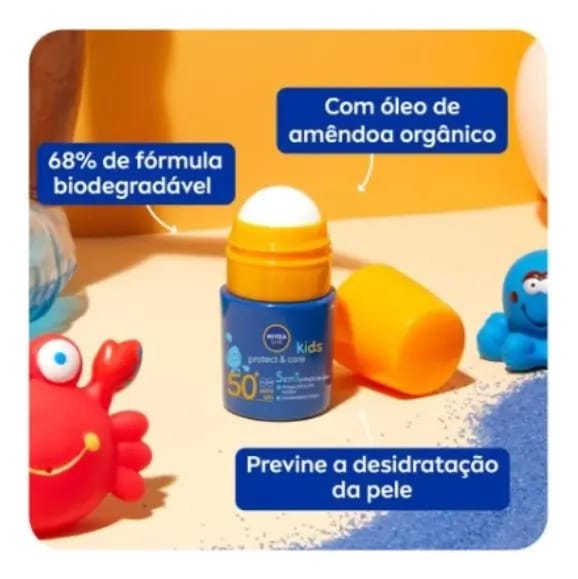 Protetor Solar Infantil Nivea Sun Kids Protect & Care Roll-o