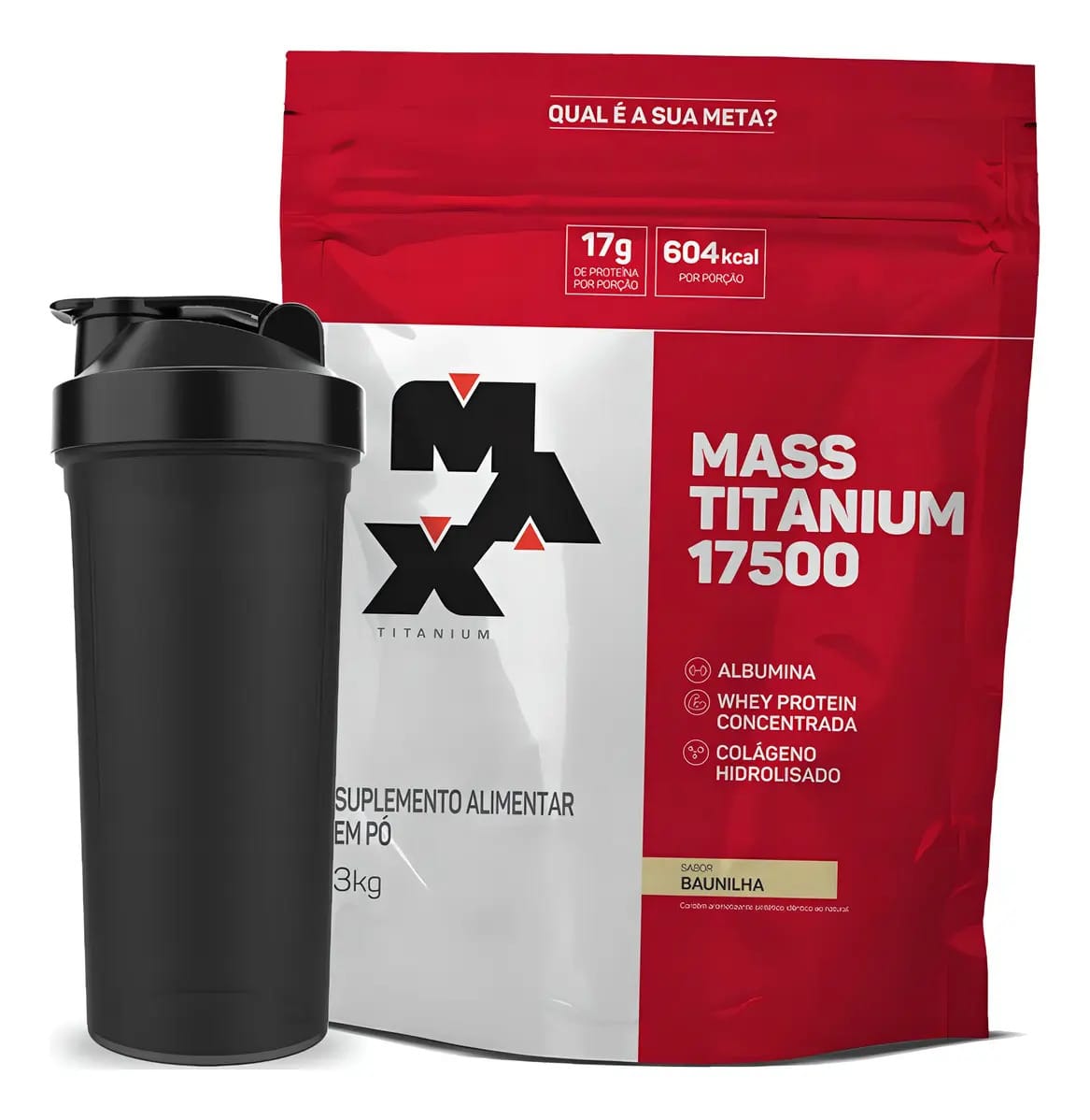 Suplemento en pó Max Titanium MAX Hipercalórico sabor vitamina de frutas