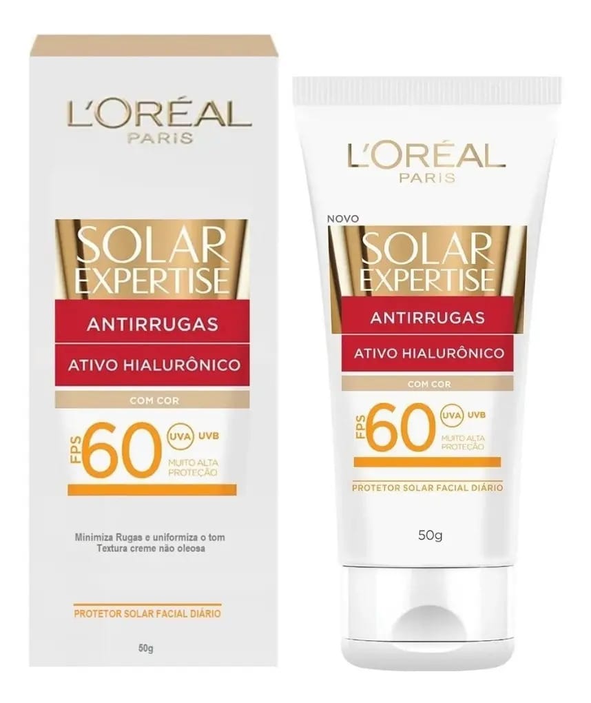 Protetor Solar Loréal Paris Antirrugas Hialurônico Fps60 50g