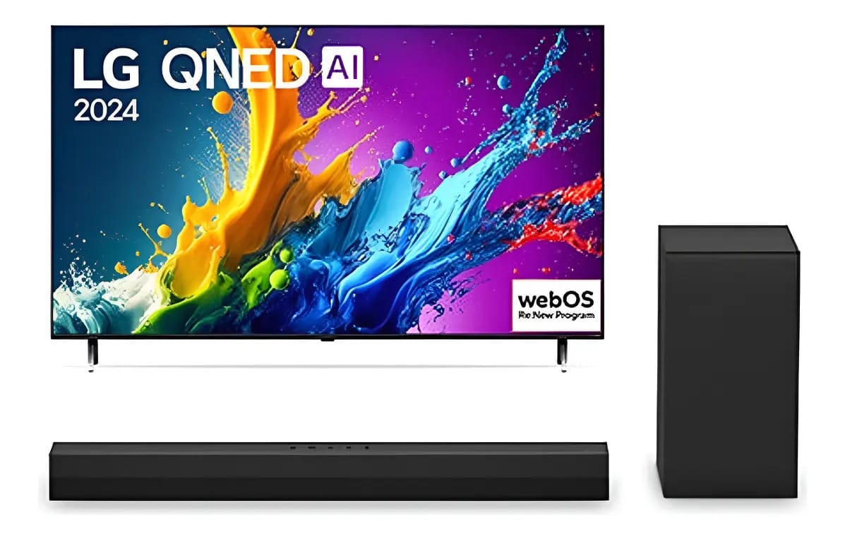 Combo Smart Tv 4k LG Qned Miniled Qned90 De 65 2024 + Sound