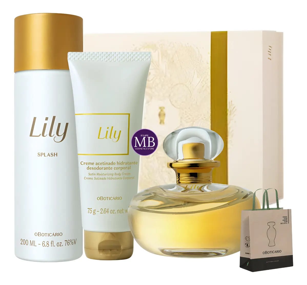 Presente Perfume Body Splash Feminino Lily O Boticário
