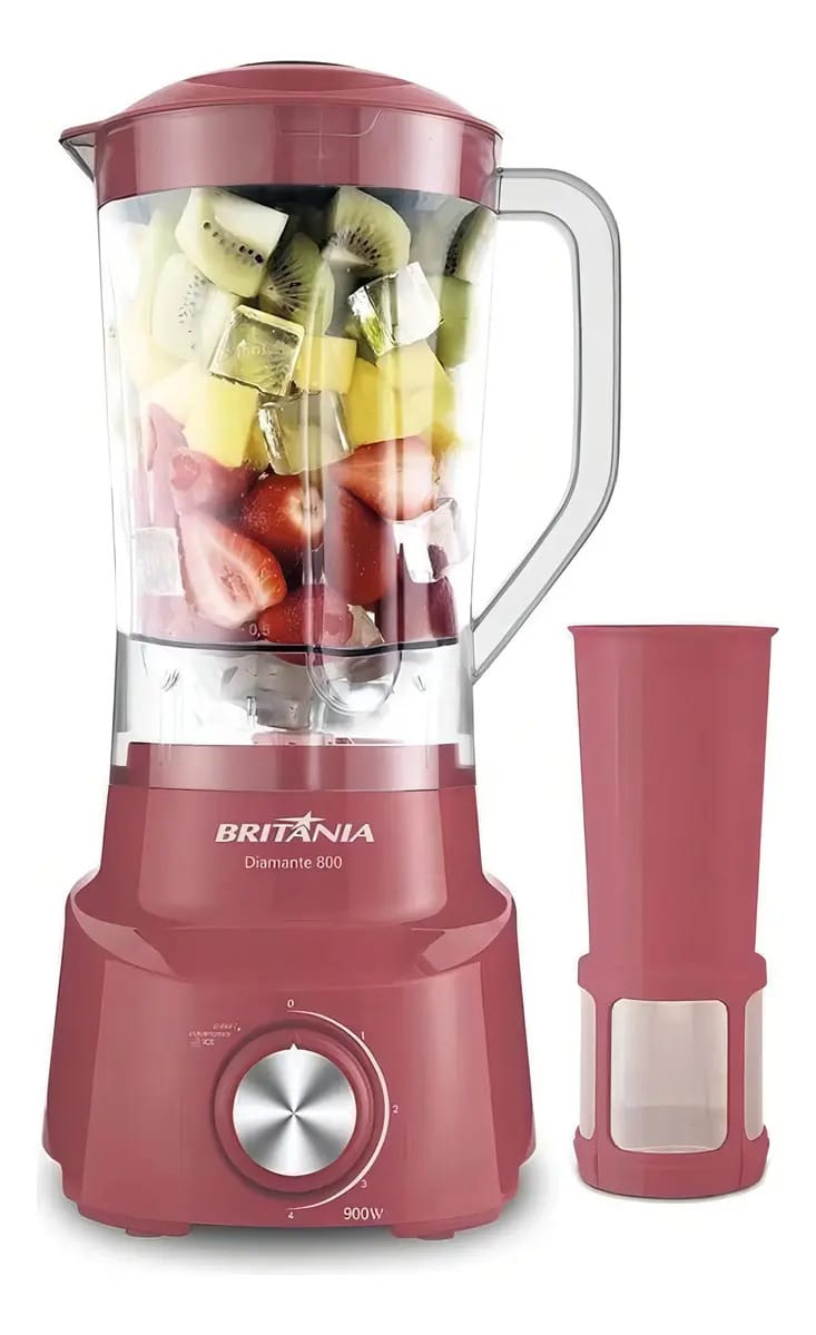 Liquidificador Britania Diamante 800 Sweet Filtro 4v 900w
