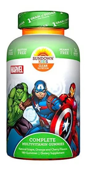 Vitamina Infantil Marvel 180 Gomas Sundown Kids