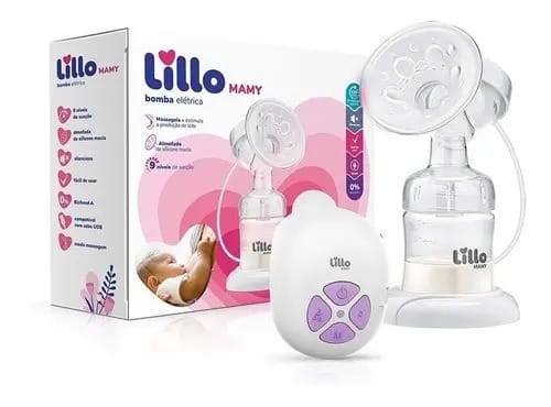 Bomba Elétrica Extrator de Leite Materno Lillo