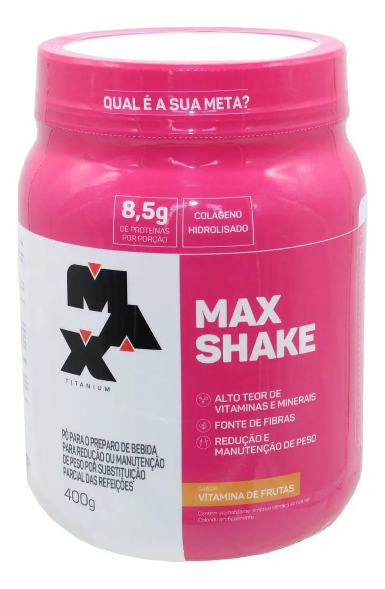Max Shake Suplemento Sabor Vitamina Frutas Max Titanium 400g Sabor Vitamina De Frutas