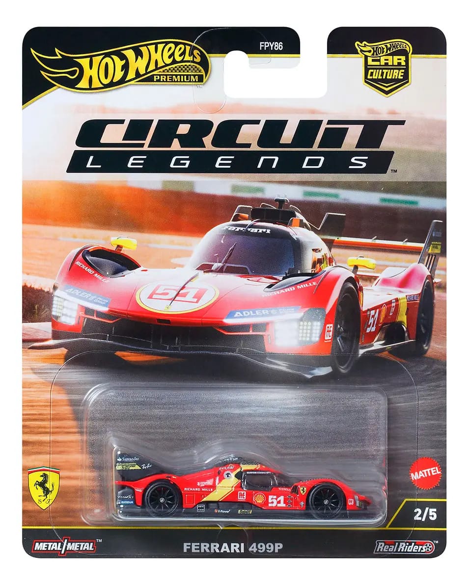 Hot Wheels Car Culture Ferrari 499p - Circuit Legends