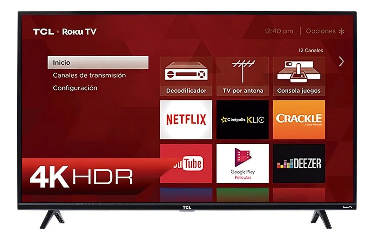 Televisão Tcl 43s435 Roku Tv 4k Hdr Ultra Hd Led