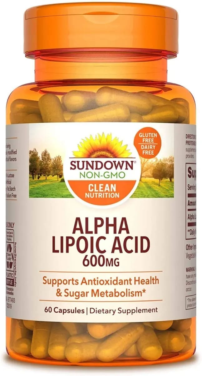 Ácido alfa lipóico 600 mg Sundown 60 cápsulas