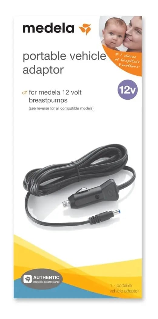 Adaptador de veículo Medela 12v- Freestyle Extractor