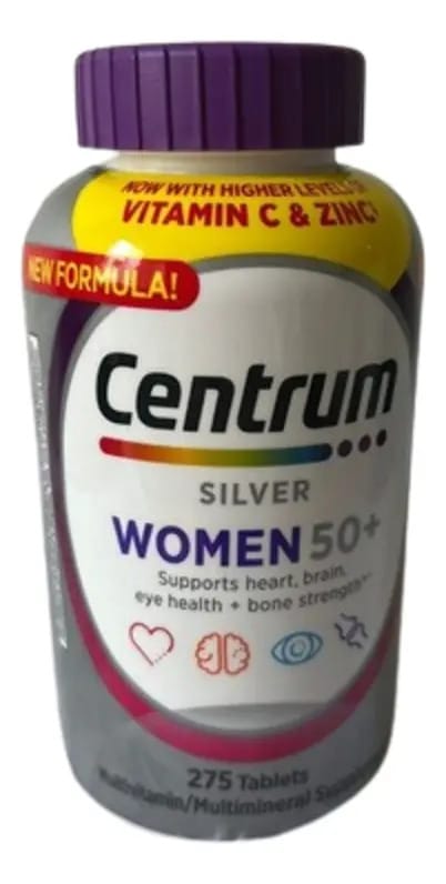 Centrum Silver Women 50 + Multivitaminico 275 Tabs Eua Sabor Sem sabor