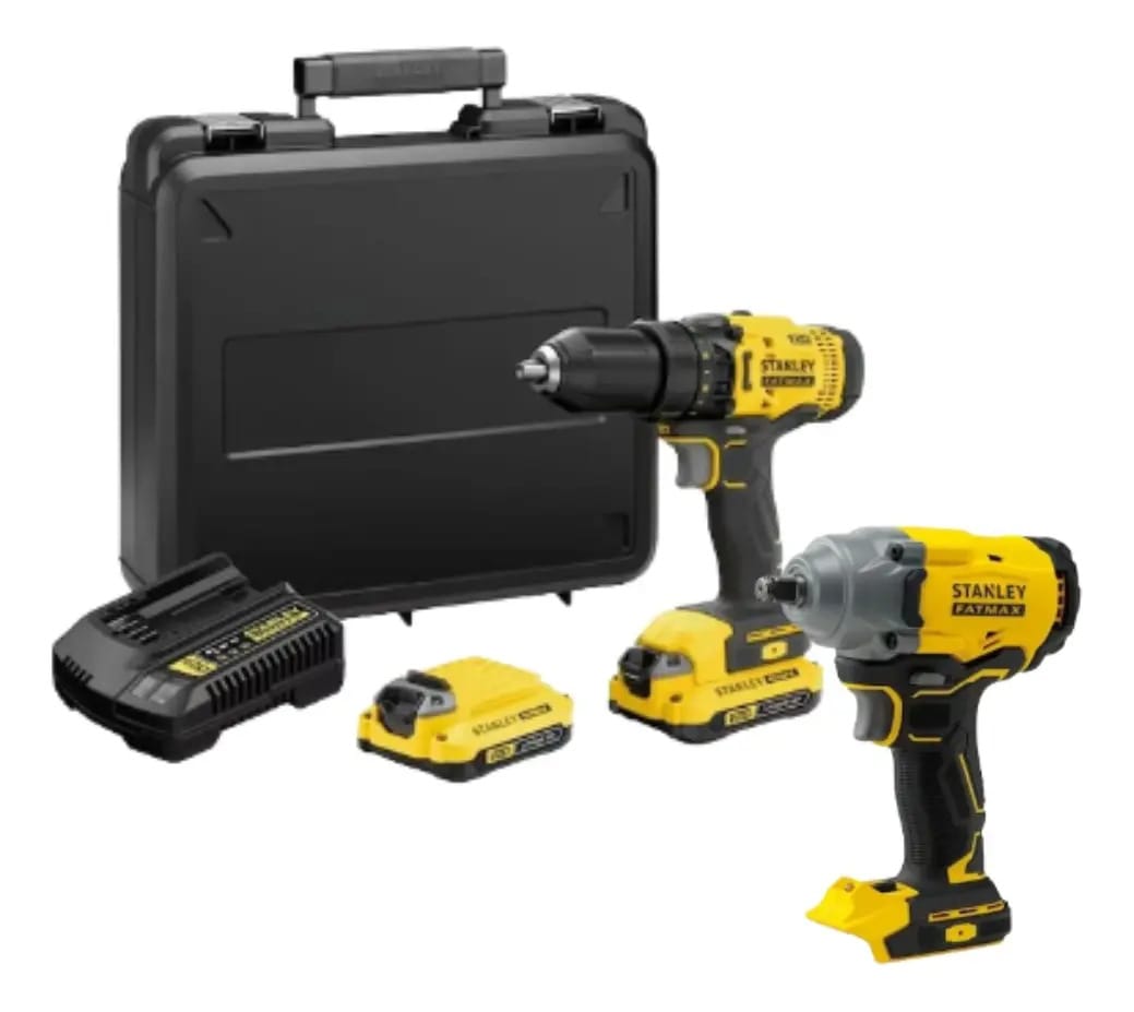 Furadeira Parafusadeira Scd700c2k Stanley 2 Bat + Sbw920 Cor Amarelo