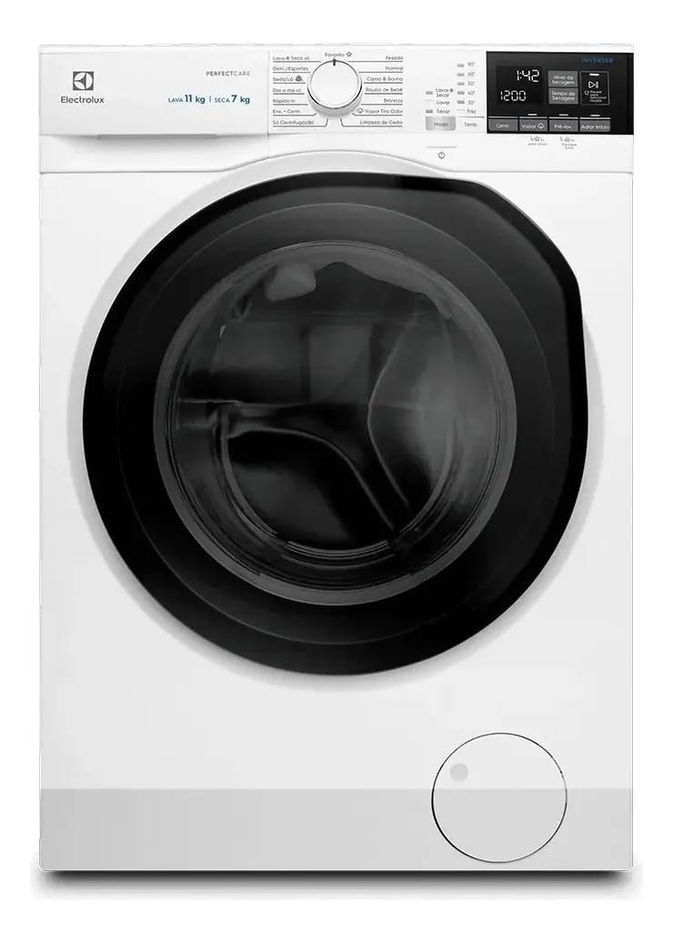 Lava E Seca Automática Electrolux Inverter Branca 11kg Cor Branco