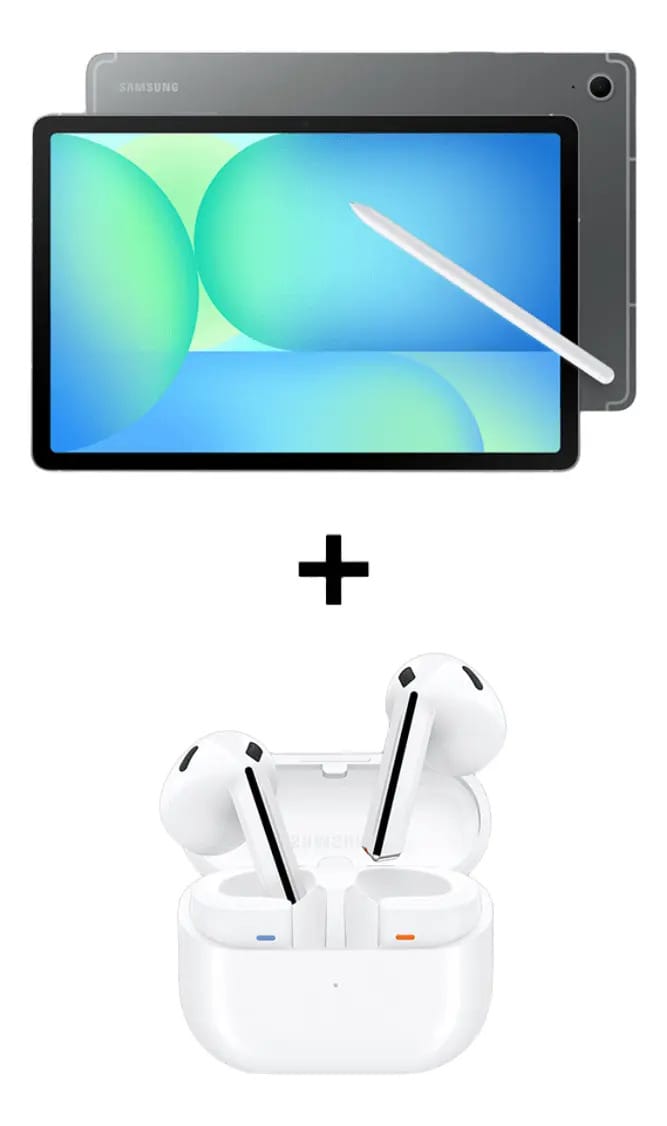 Samsung Galaxy Tab S10 Fe cinza 256 GB Combo + Buds3 branco