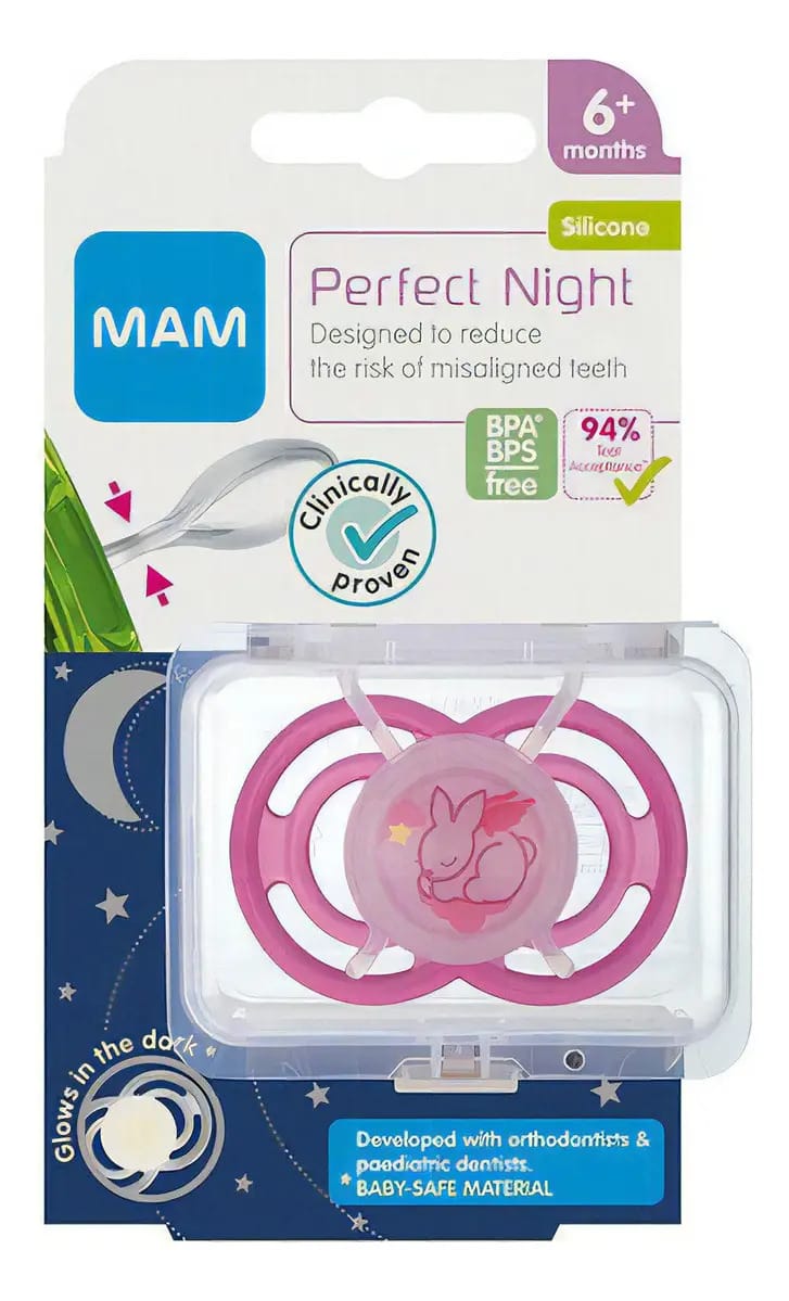 Chupeta Mam Perfect Collection Brilha No Escuro 6 Meses