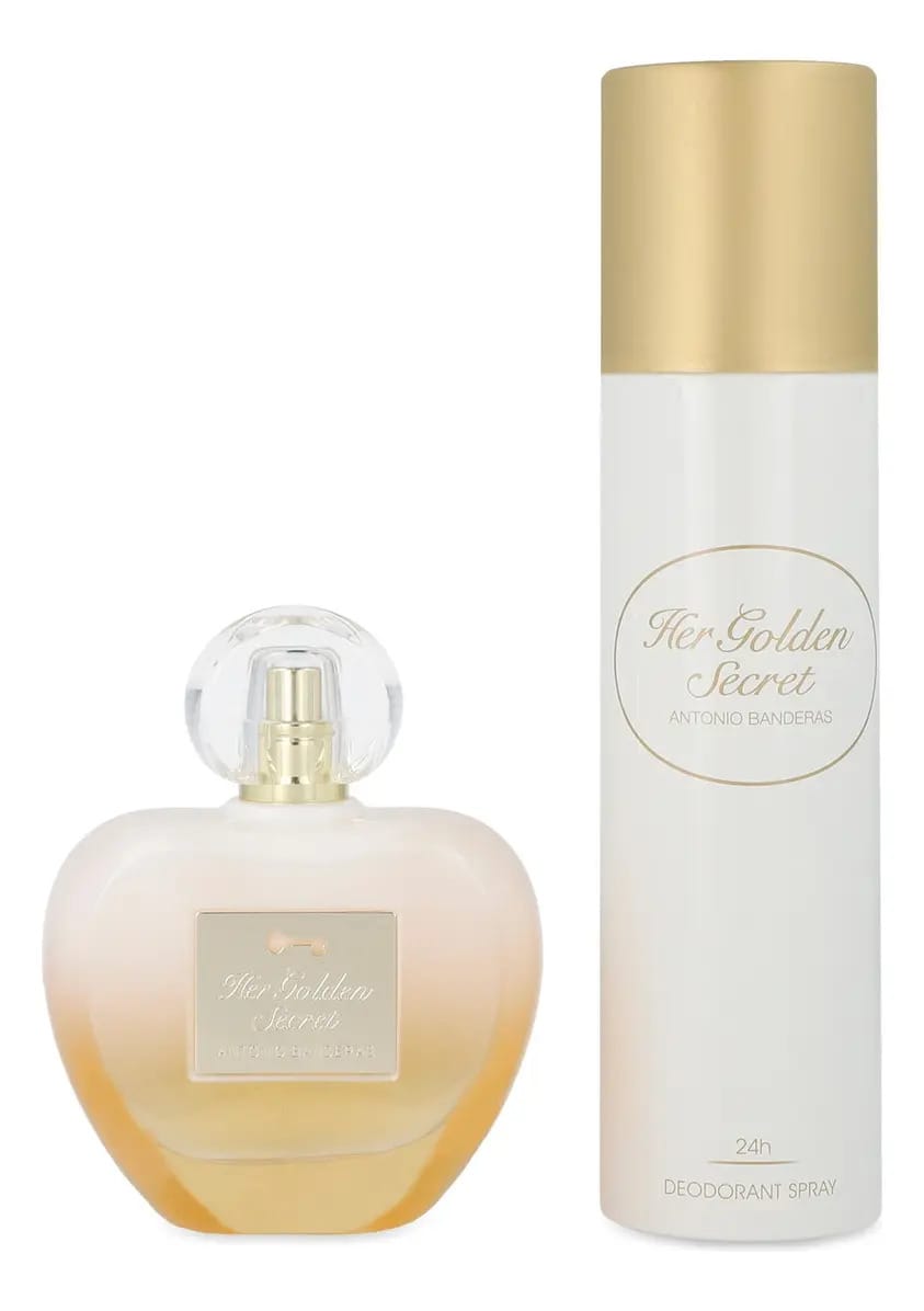 Conjunto Antonio Banderas Her Golden Secret 2pzs