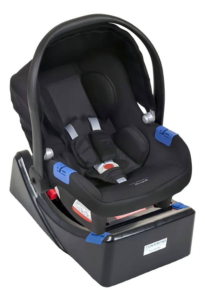 Bebê Conforto Burigotto Touring X com Base para Carro Preto