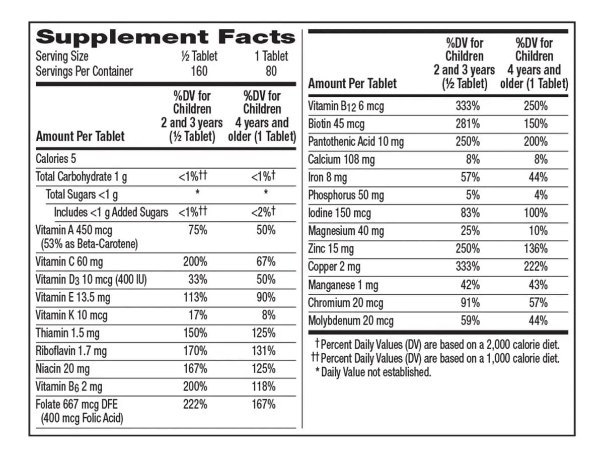 Centrum Kids Multivitamínico 80tablets Infantil - Importado