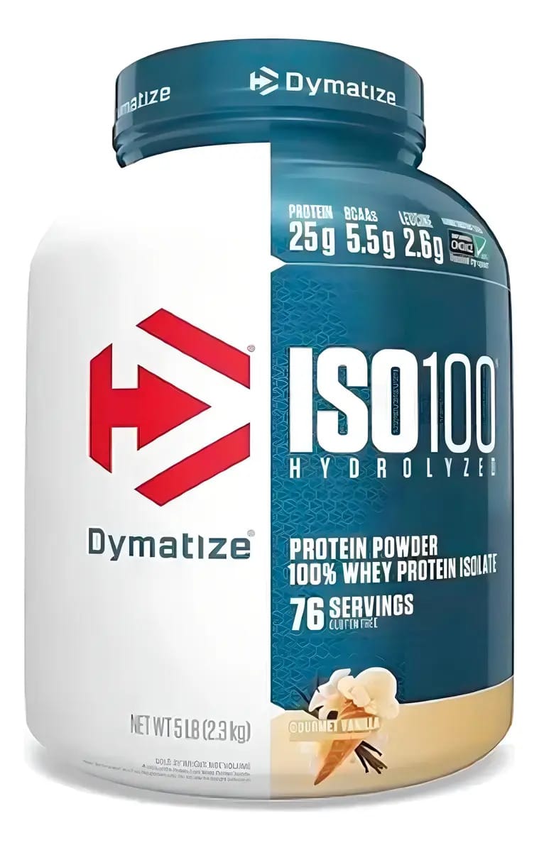 Proteína Dymatize ISO-100 de Baunilha em Pó