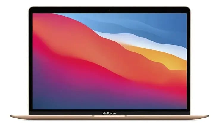 Apple MacBook Air MGND3BE/A Dourado 13.3" 2560 px x 1600 px Apple M1 8GB de Ram