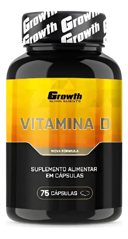 Vitamina D 5mcg 75 Cápsulas Growth Sabor Sem Sabor