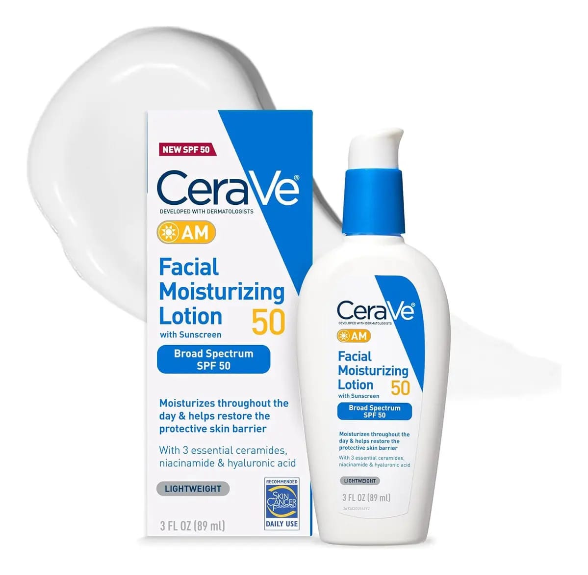 Loção Hidratante Facial Cerave Am Spf 50 | Hidratação Facial