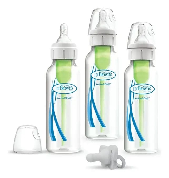Garrafas Padrão Dr Browns Options Plus De 8 Onças E 3 Peças Branco