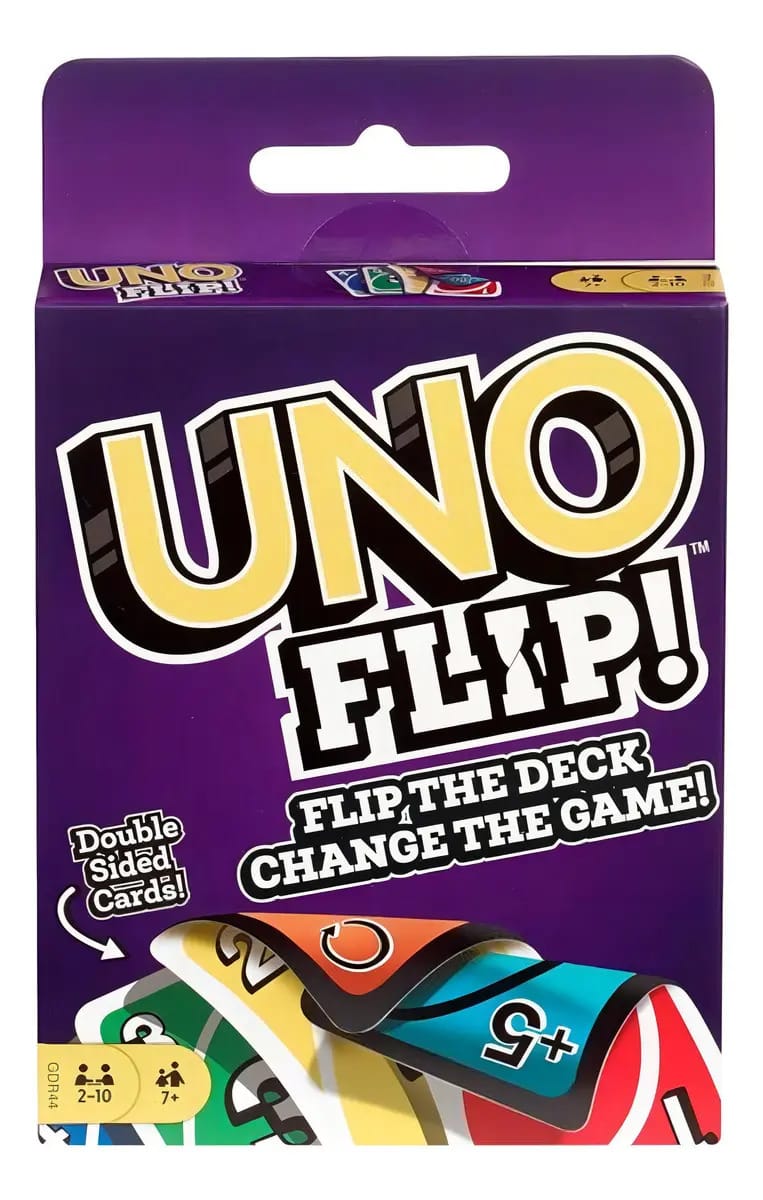 Jogo De Cartas Mattel Uno Flip 112 Cartas Coloridas