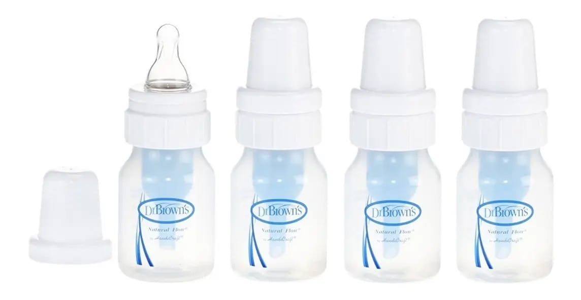 Garrafas padrão Dr Browns Natural Flow 2 onças e 4 peças
