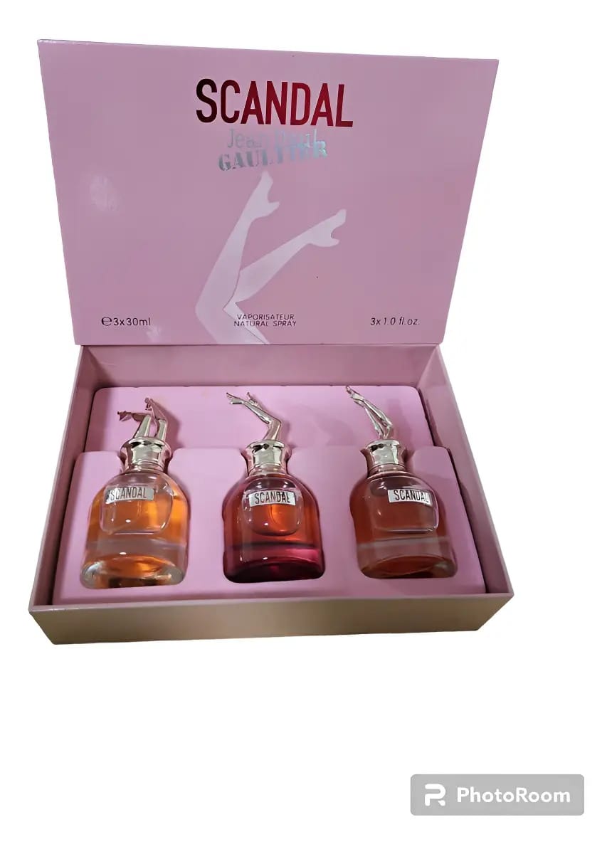 Conjunto em miniatura Scandal Jean Paul Gaultier 3x30ml