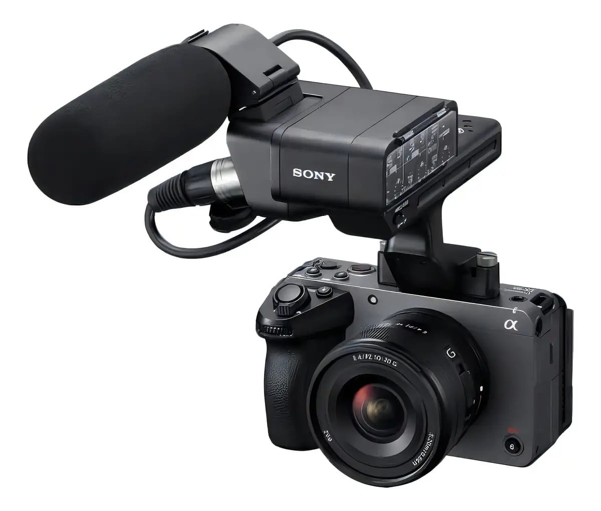 Sony Cinema Line Fx30 Super 35 - Câmera com alça Ren XLR. Cor: Cinza