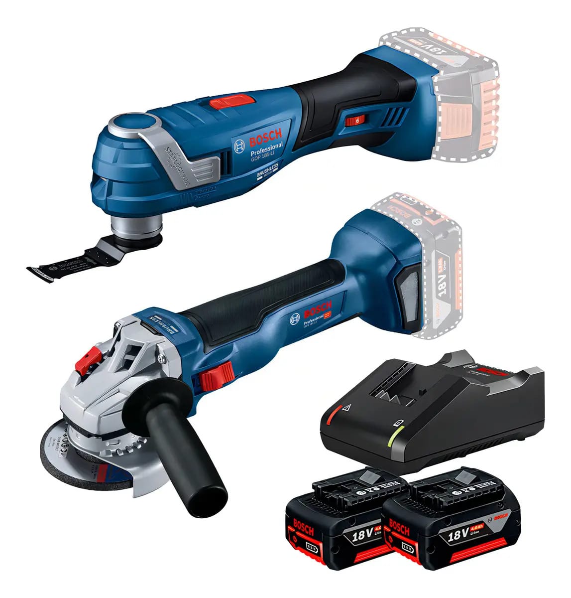 Combo Multiferramenta Esmerilhadeira Bosch Bateria 18v