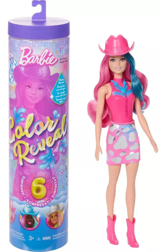 Boneca Surpresa De Moda Da Série Barbie Color Reveal