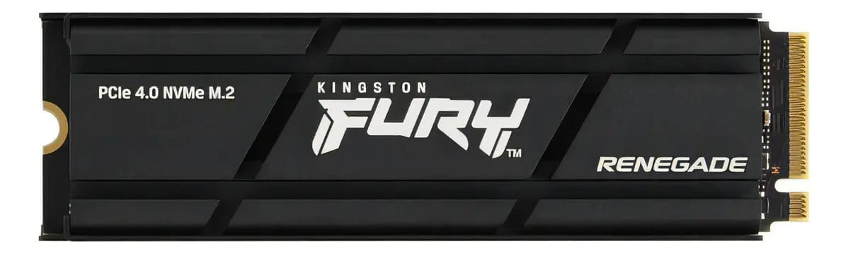 Unidade SSD Kingston Fury Renegade M.2 Nvme+dissipador de calor 2T Ps5