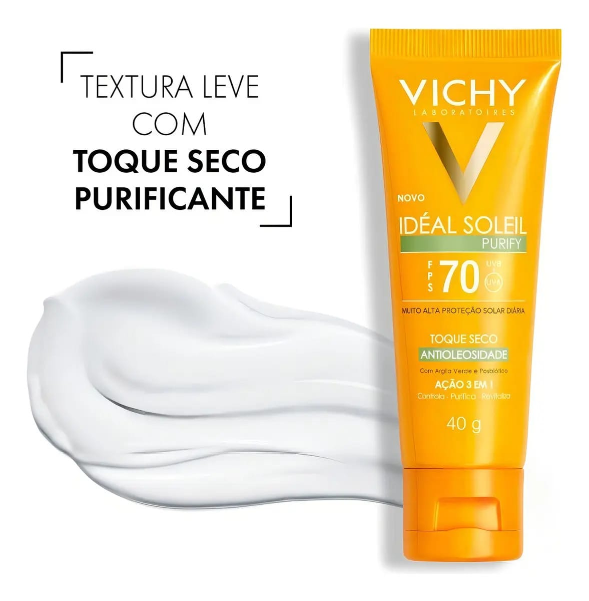 Vichy Ideal Soleil Antibrilho 40g Fps 30