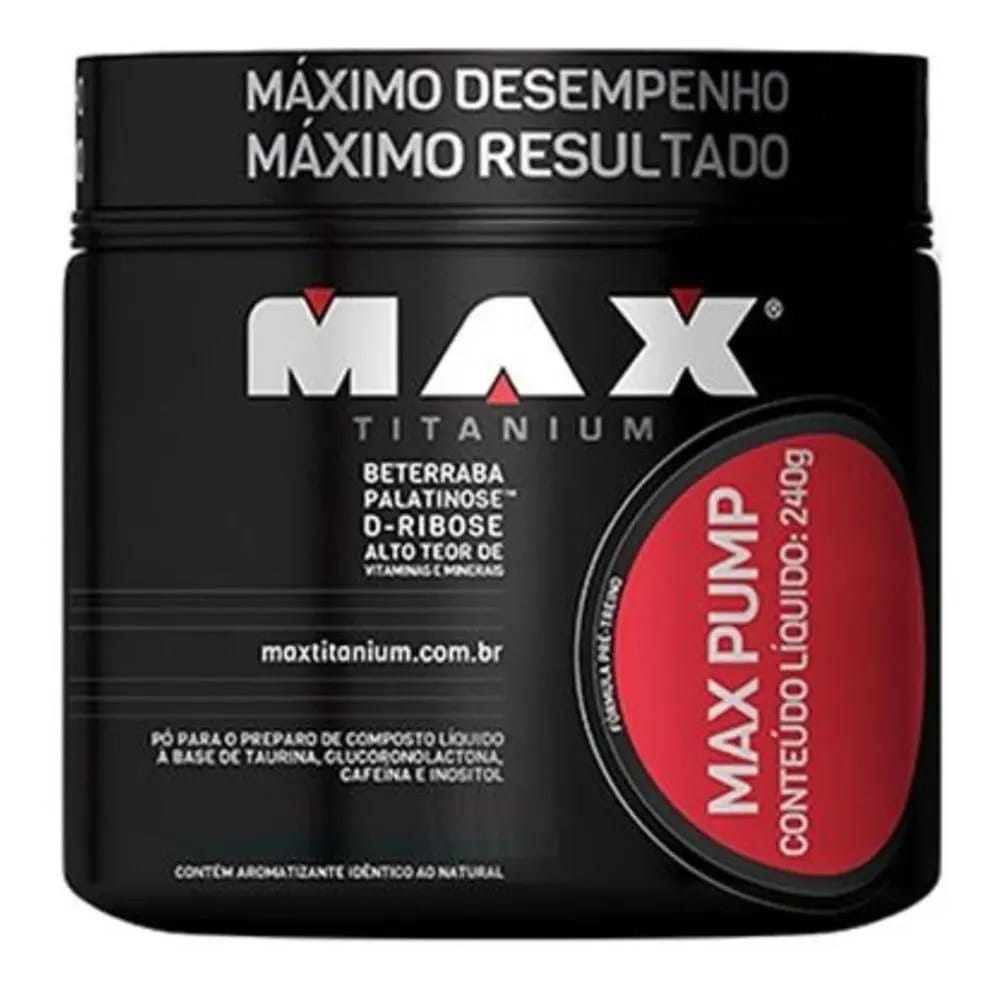Max Pump - 240g Sabor Frutas Vermelhas - Max Titanium
