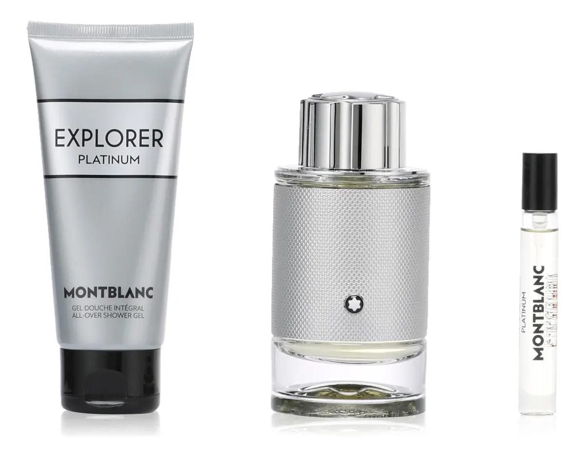 Conjunto de água de perfume Mont Blanc Explorer Platinum