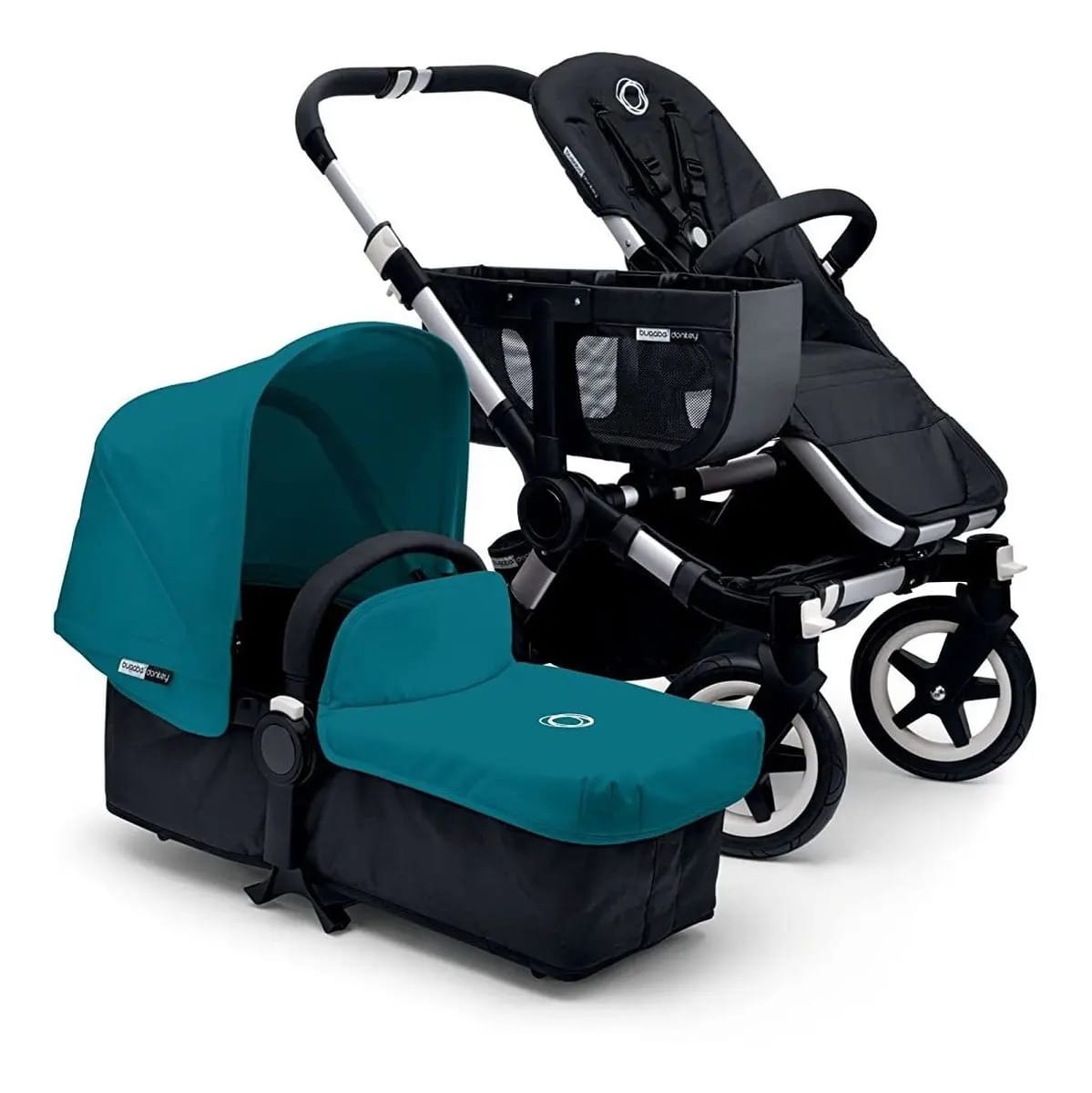 Bugaboo Donkey - Conjunto de tecidos sob medida, azul petróleo