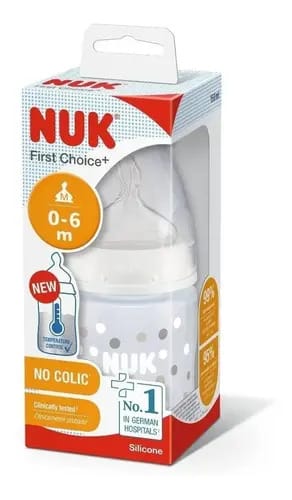 Frasco Nuk First Choice de 150 ml com controle de temperatura