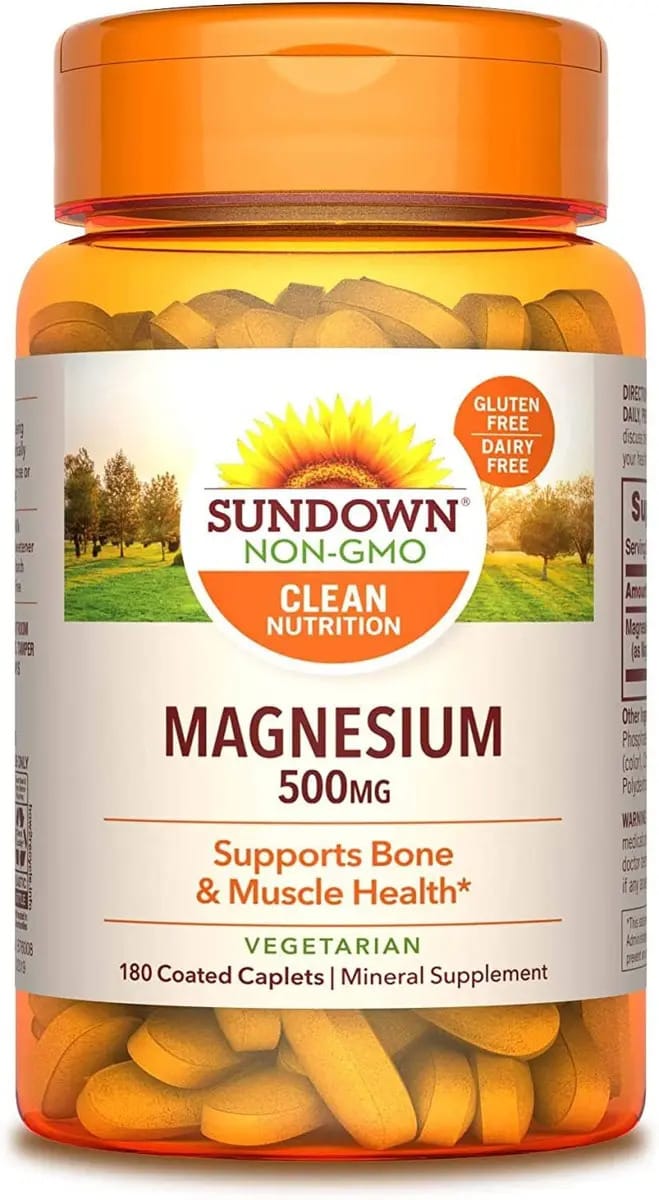 Suplemento em cápsulas minerais de magnésio Sundown Sundown