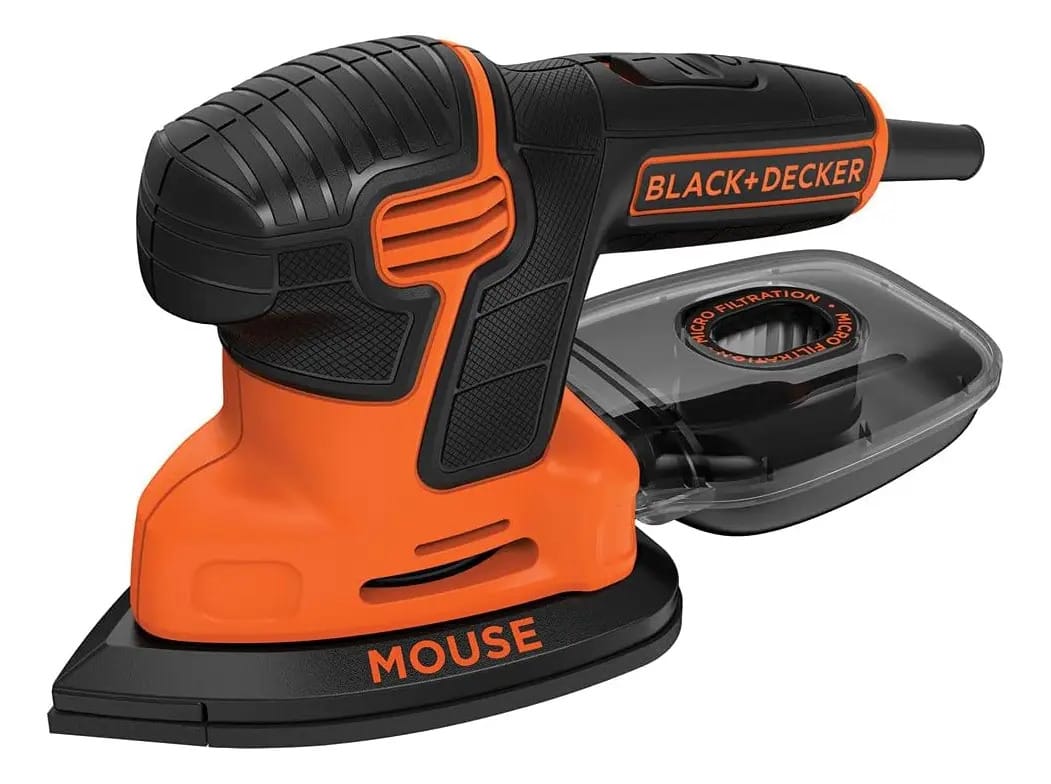 Lixadeira Black + Decker Bdems600 com detalhes do mouse