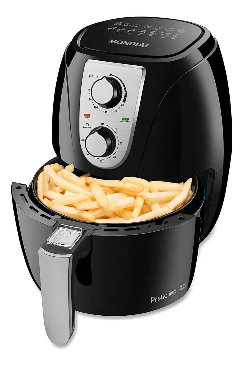 Fritadeira Mondial Air Fryer Af-34 3,2l Preto