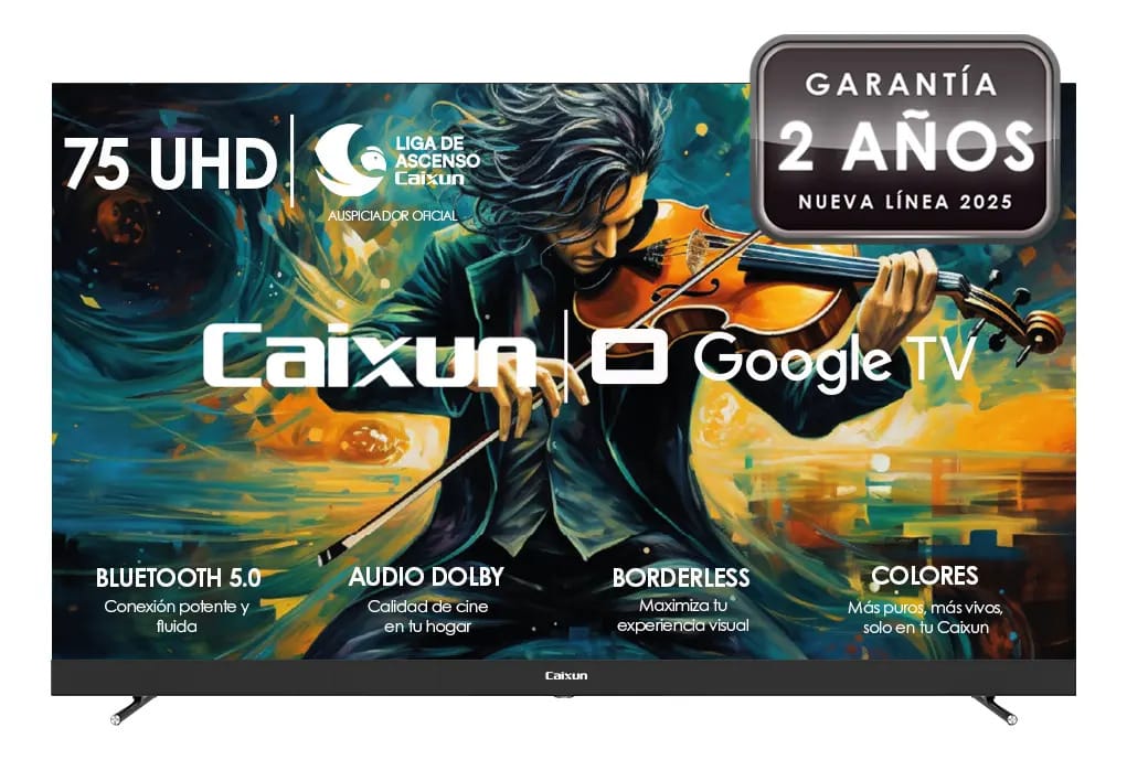 Smart TV Caixun 75 HD Google Tv C75vhug