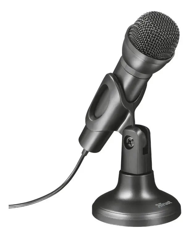Microfone Trust Ziva 21964 Condensador Omnidirecional cor preto