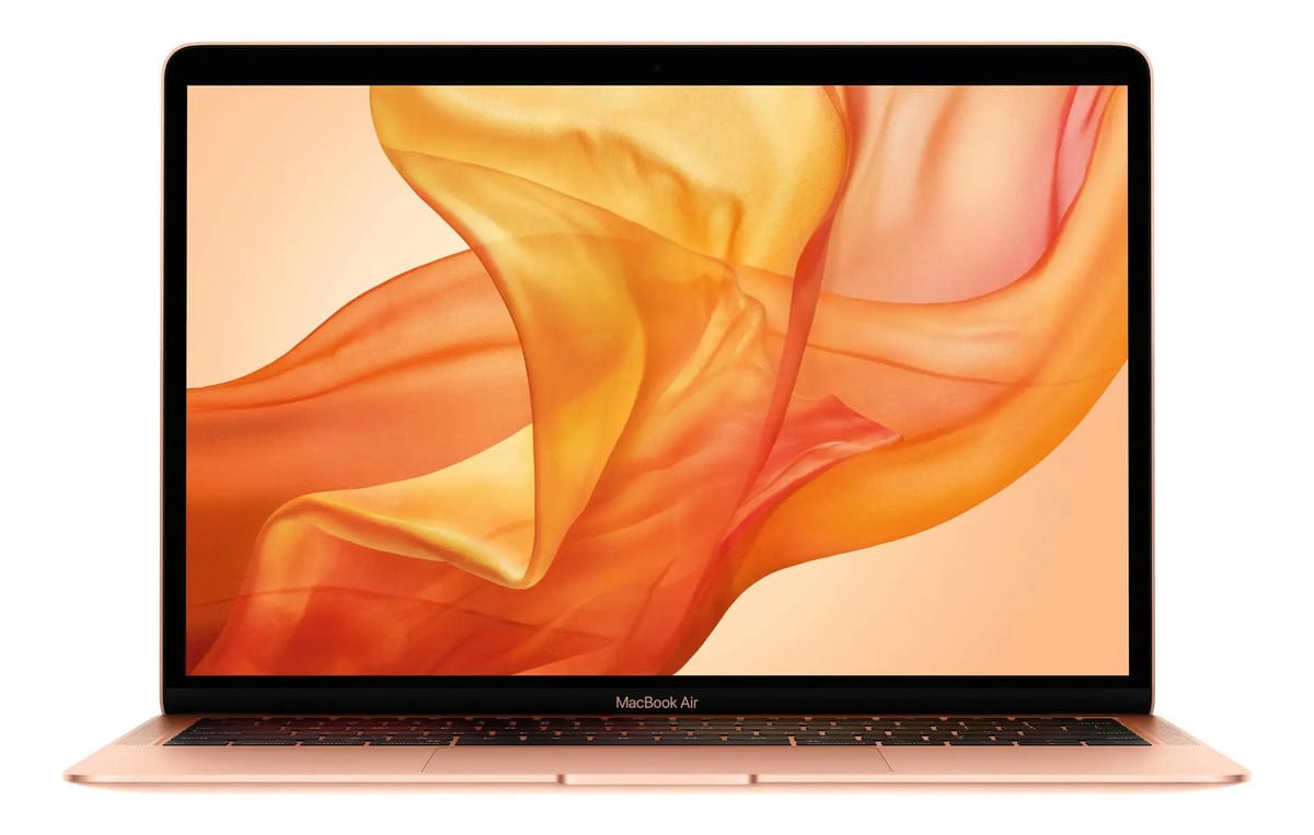 Apple MacBook Air A1932 (Late 2018) Ouro 13.3" 2560 px x 1600 px Intel 8210Y 8GB de Ram