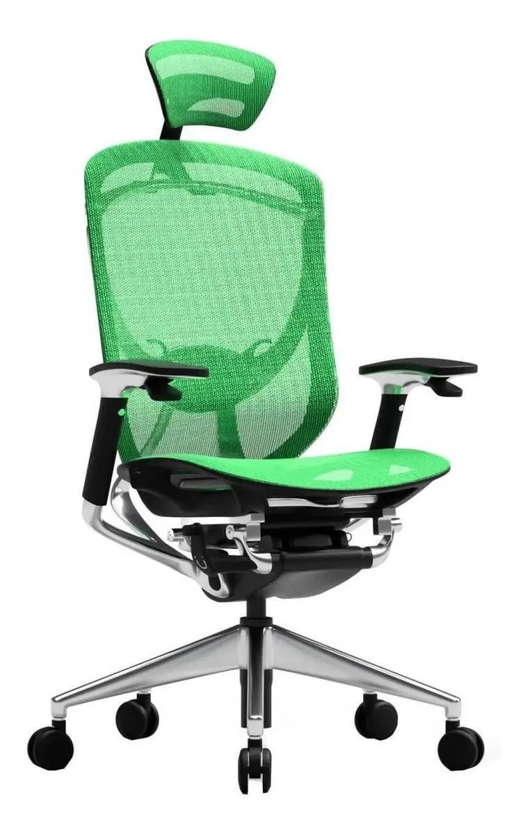 Cadeira de escritório DT3 Heroica gamer ergonômica verde