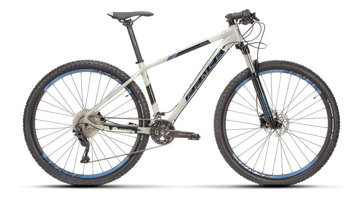 Mountain Bike Sense Rock Evo 2021/22 Aro 29 S Freios Disco Cor Cinza/Azul