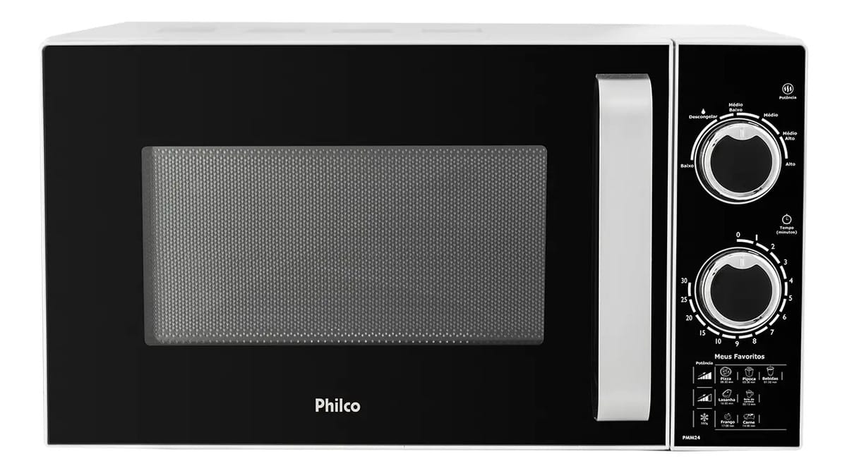 Micro-ondas Philco PMM24 preto 21L